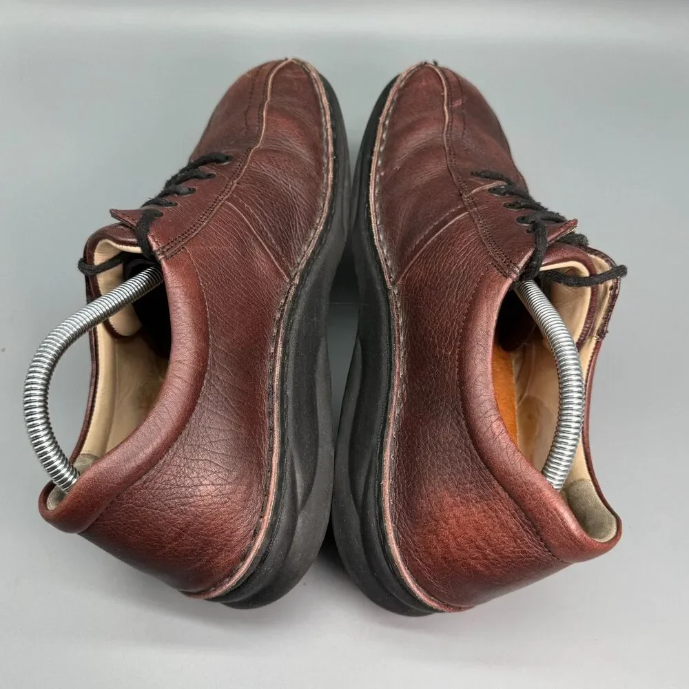 Finn Comfort Dijon Men's 10 Brown Leather Lace Up Oxford Dress Casual Shoes